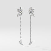 Cluster Diamond Modern Earrings