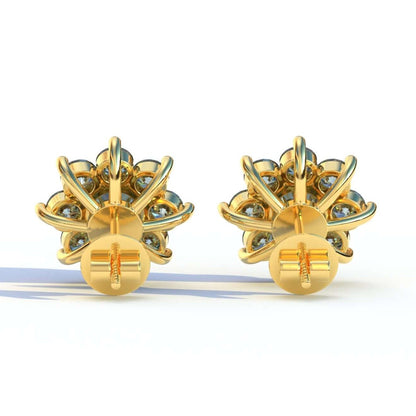 Cluster Lab Grown Diamond Earrings