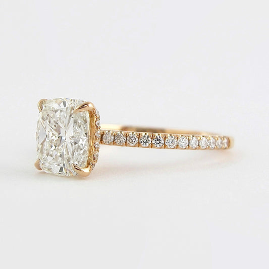 Cushion Cut Lab Grown Engagement Rings