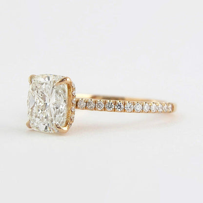 Cushion Cut Lab Grown Engagement Rings