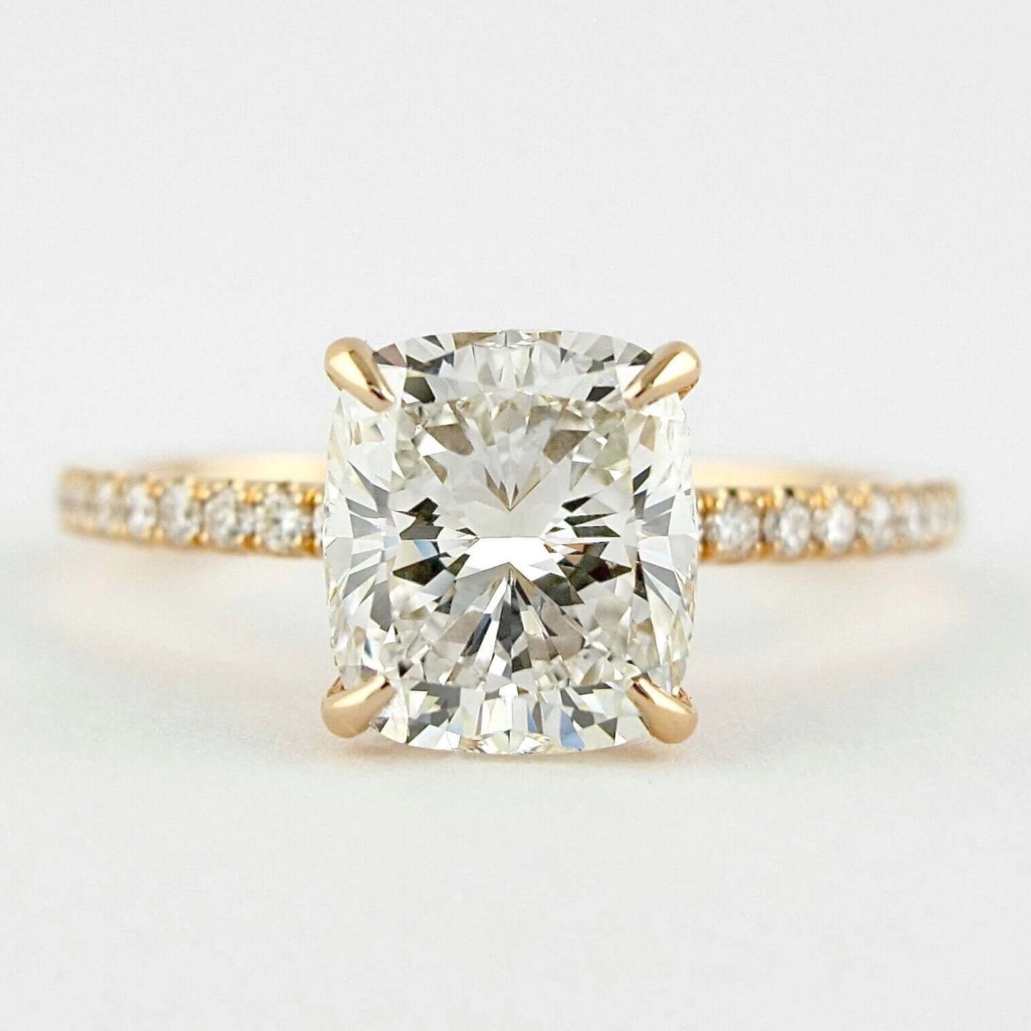 Cushion Solitaire Diamond Ring