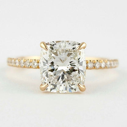 Cushion Solitaire Diamond Ring