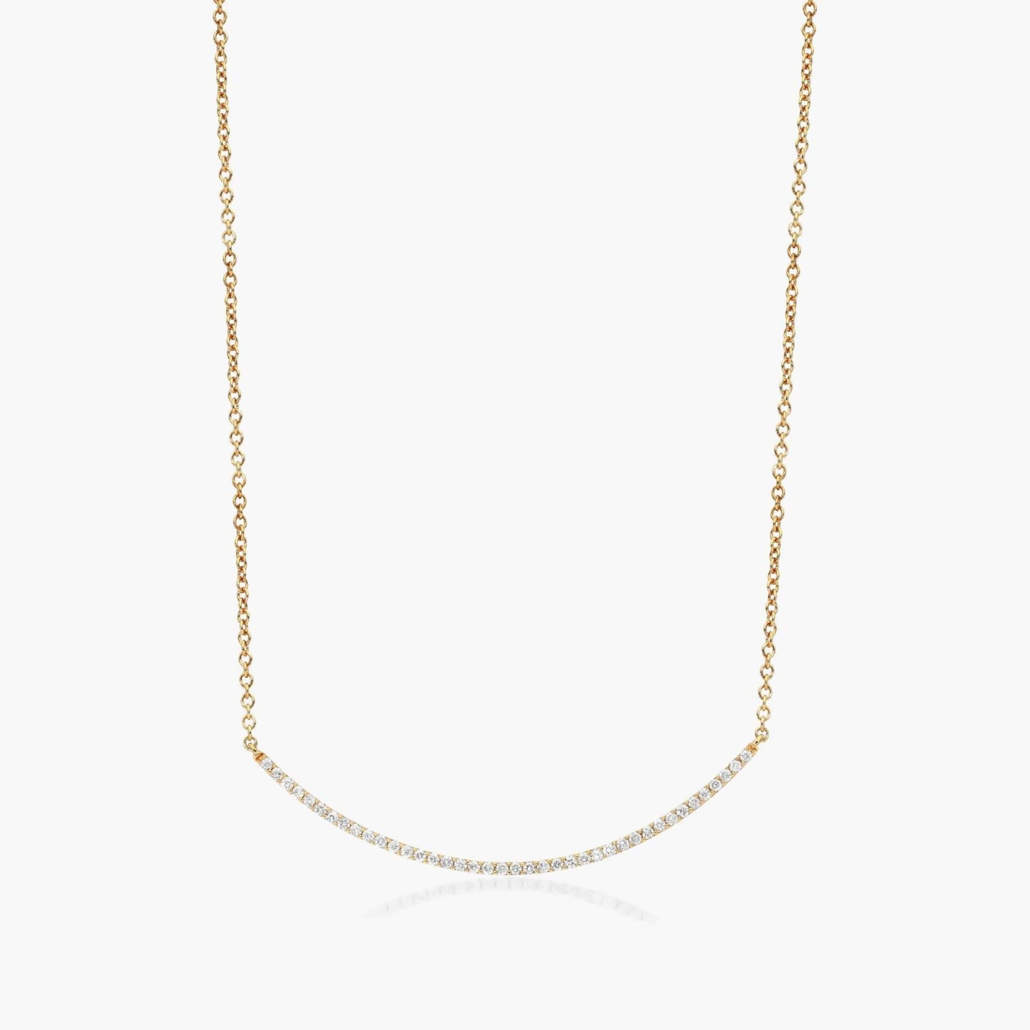 Dainty Pave Diamond Necklace For Her