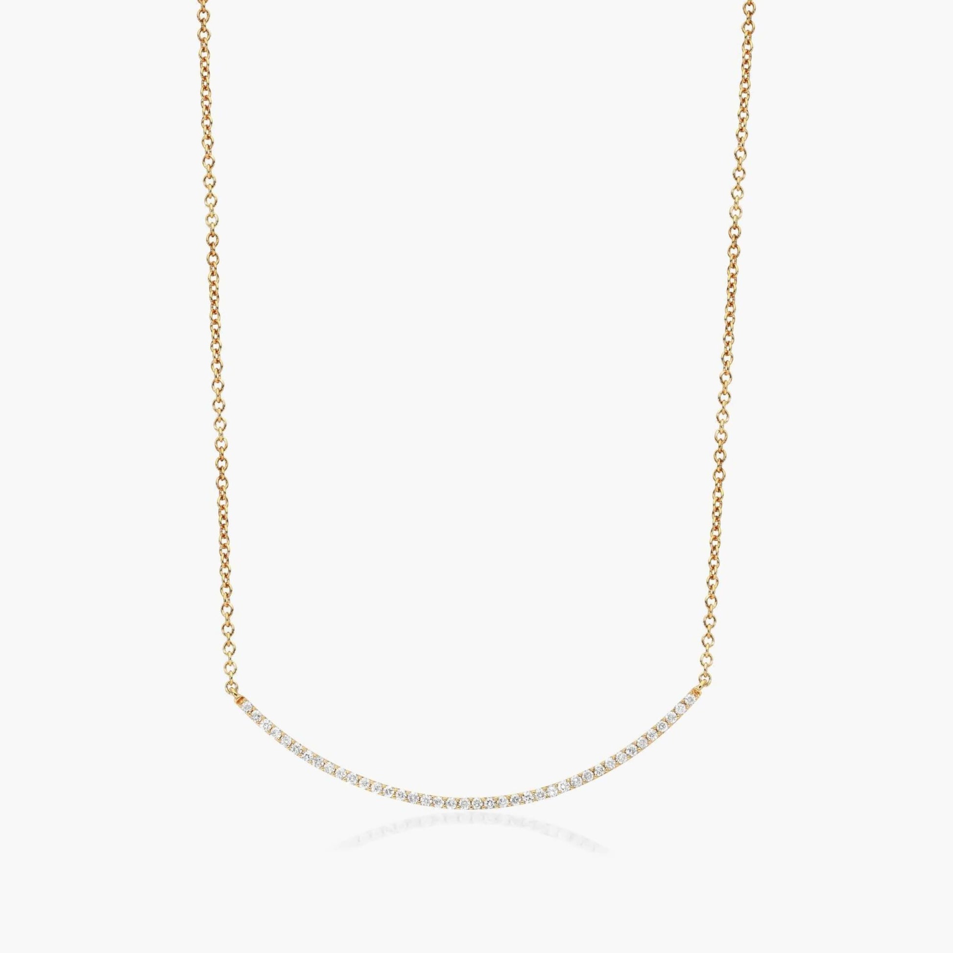 Dainty Pave Diamond Necklace For Her