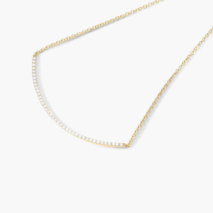 Dainty Pave Diamond Necklace For Women