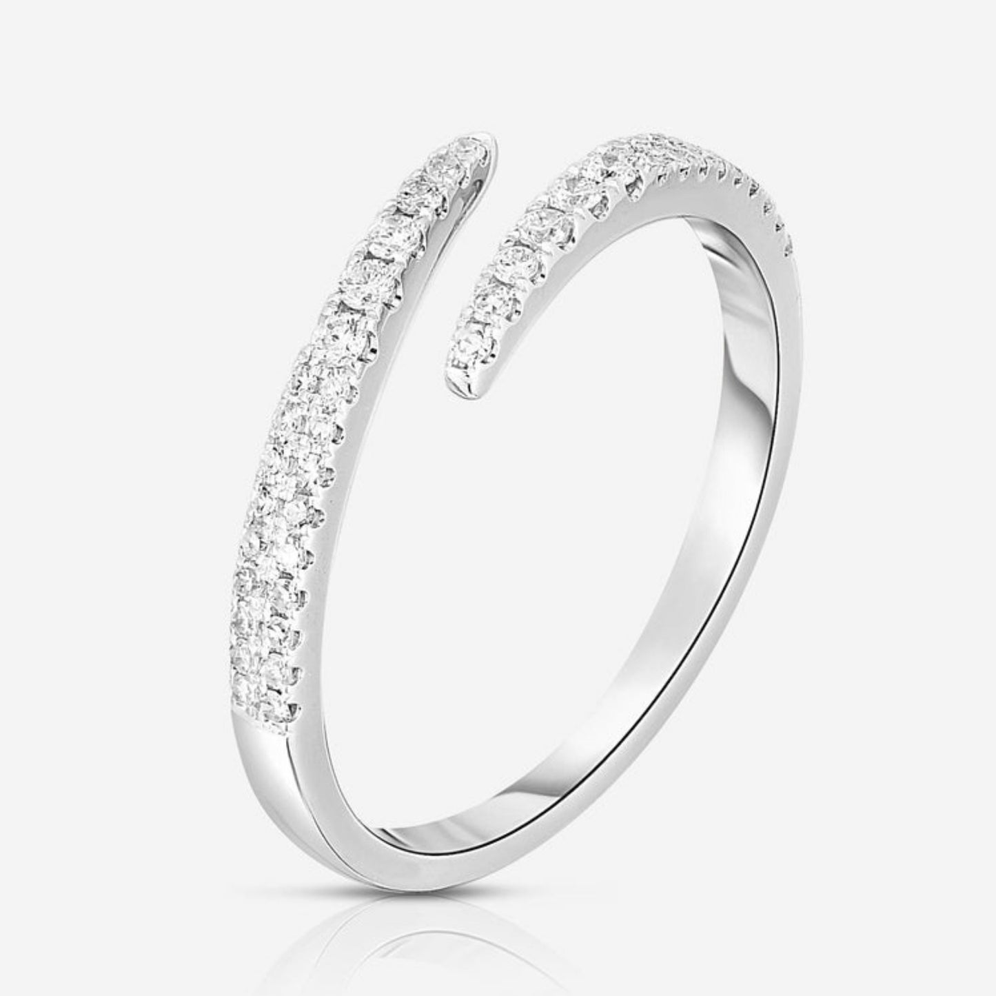 Dainty Stackable Band, Half Eternity Band