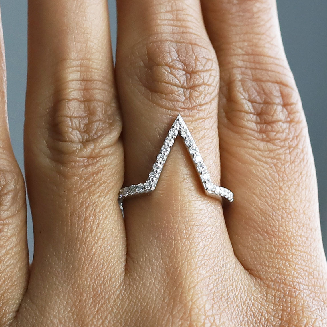 Dainty V Shape Ring