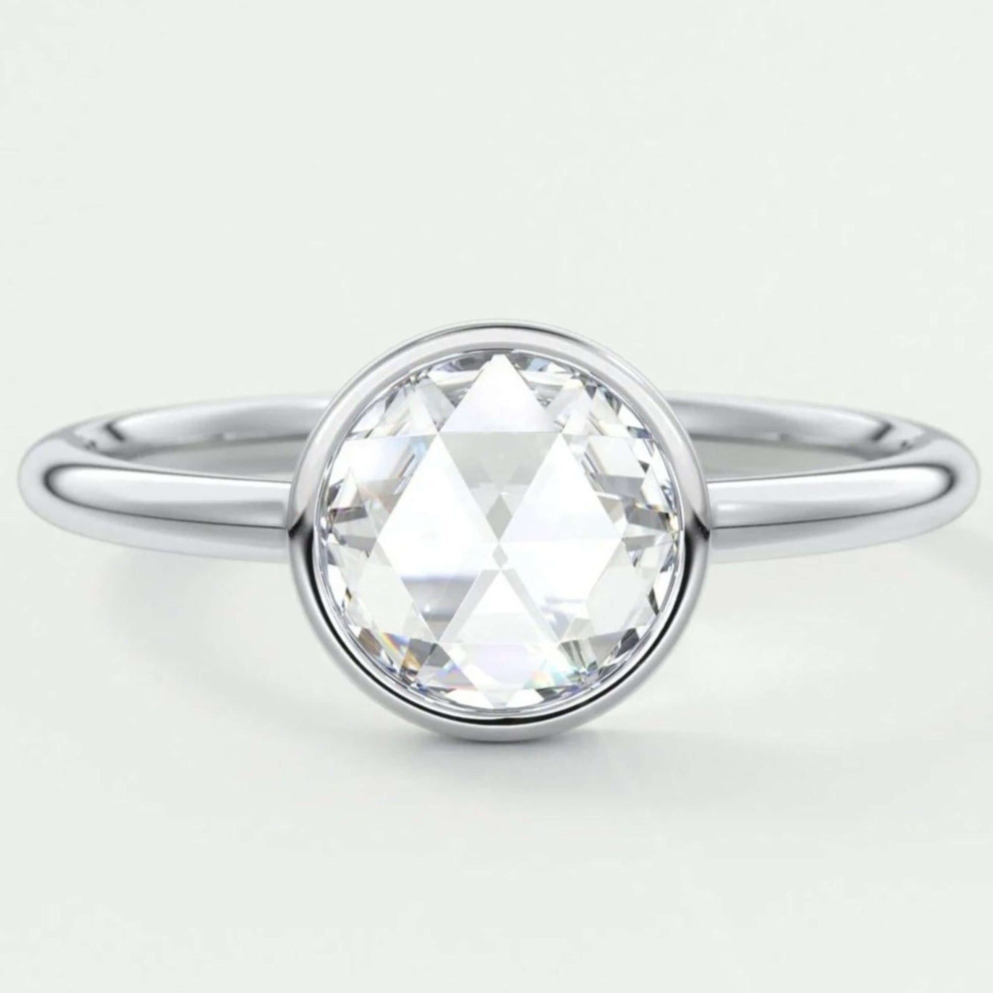 Diamond Engagement Ring In White Gold