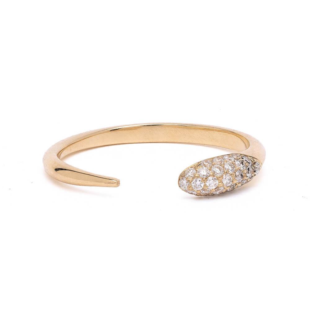 Diamond Open Cuff Ring