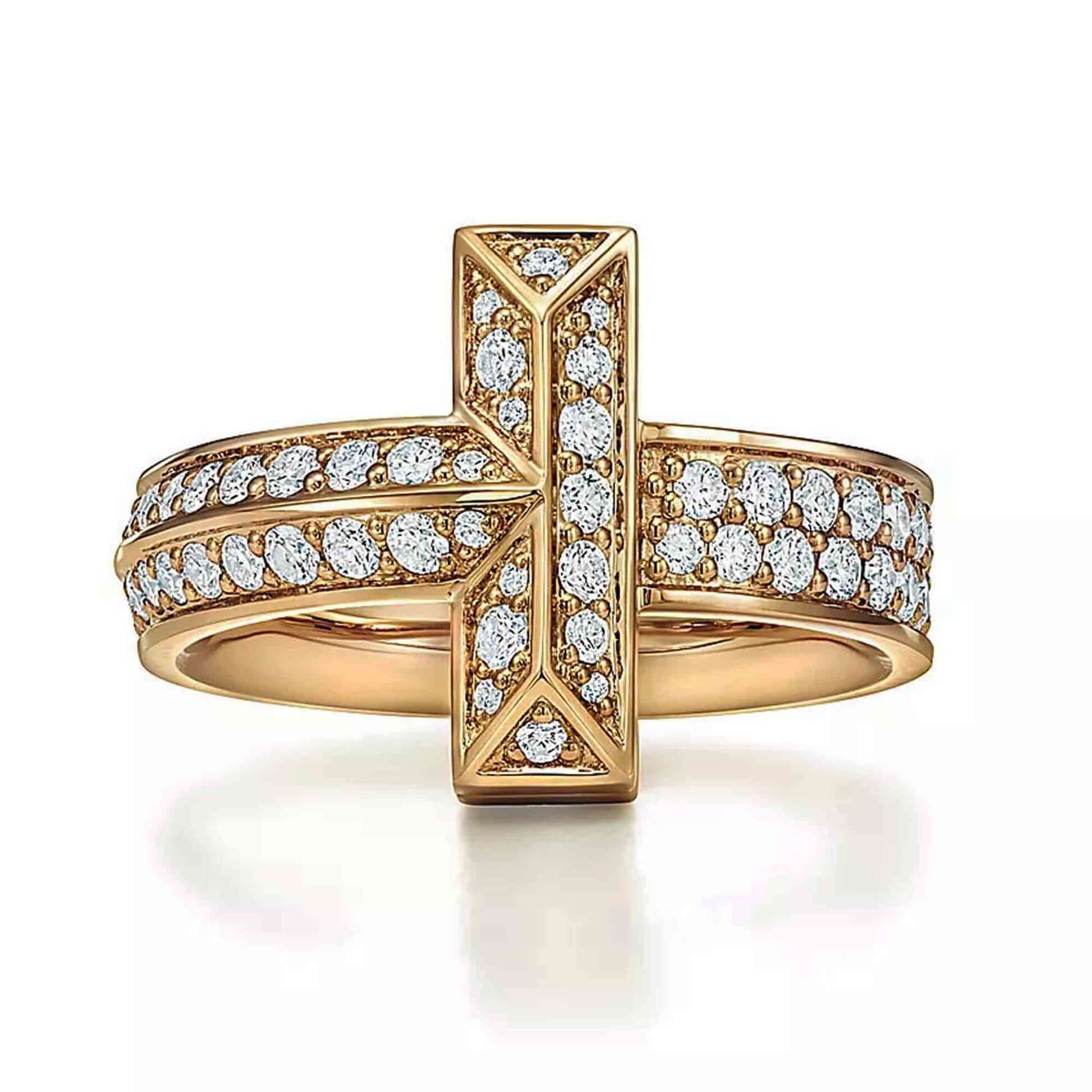 Diamond Petite Cross Ring