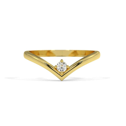 Diamond V Ring For Women