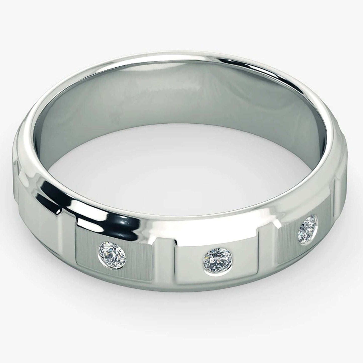 Diamond Wedding Band for Men