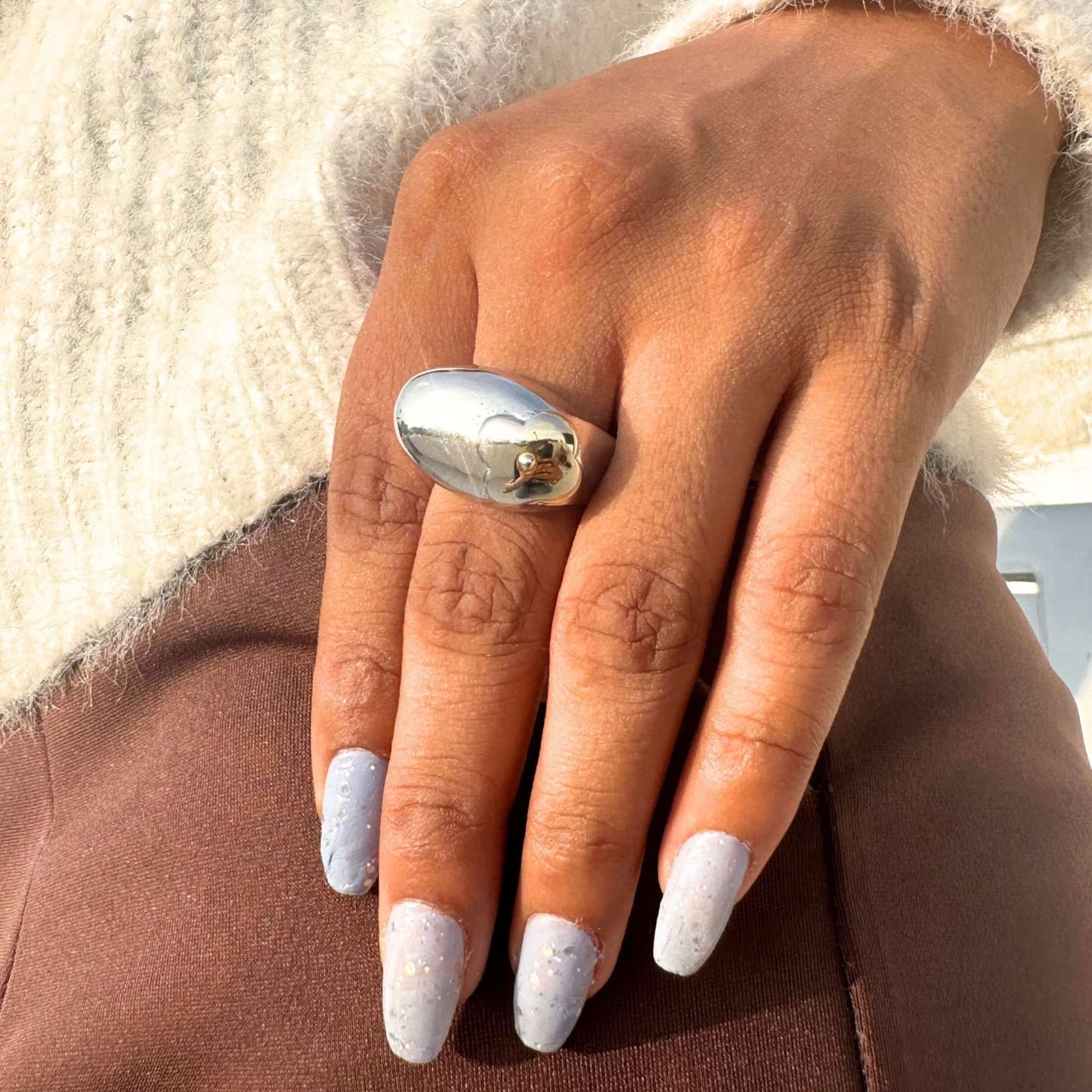 Dome Sterling Silver Statement Ring