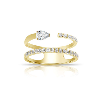 Double Row Diamond Ring