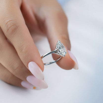 Elegant Marquise Solitaire Ring for Her