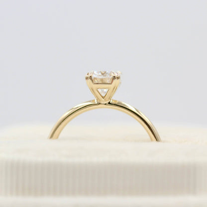 Elongated Cushion Engagement Ring