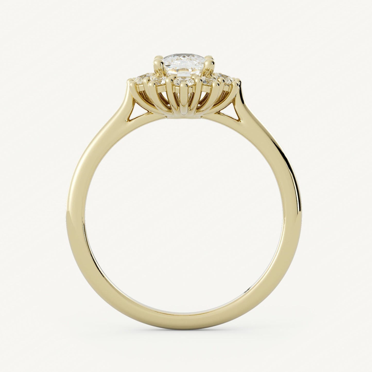 Elongated Cushion Halo Ring