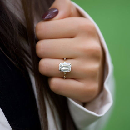 Emerald Cut Diamond Ring For Her