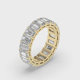 Emerald Cut Wedding Band