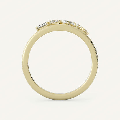 Five Stone Lab Diamond Anniversary Ring