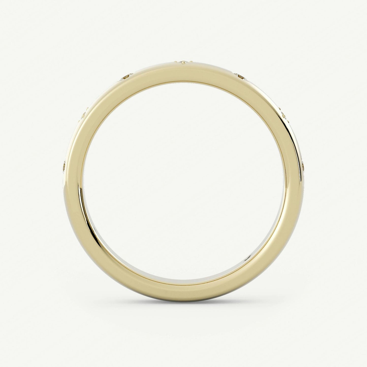 Flush Set Round Eternity Ring 