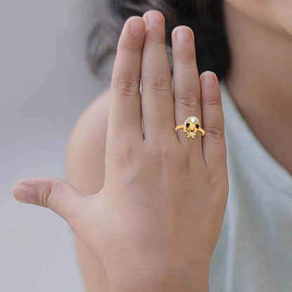  Gold Round Cut Ring