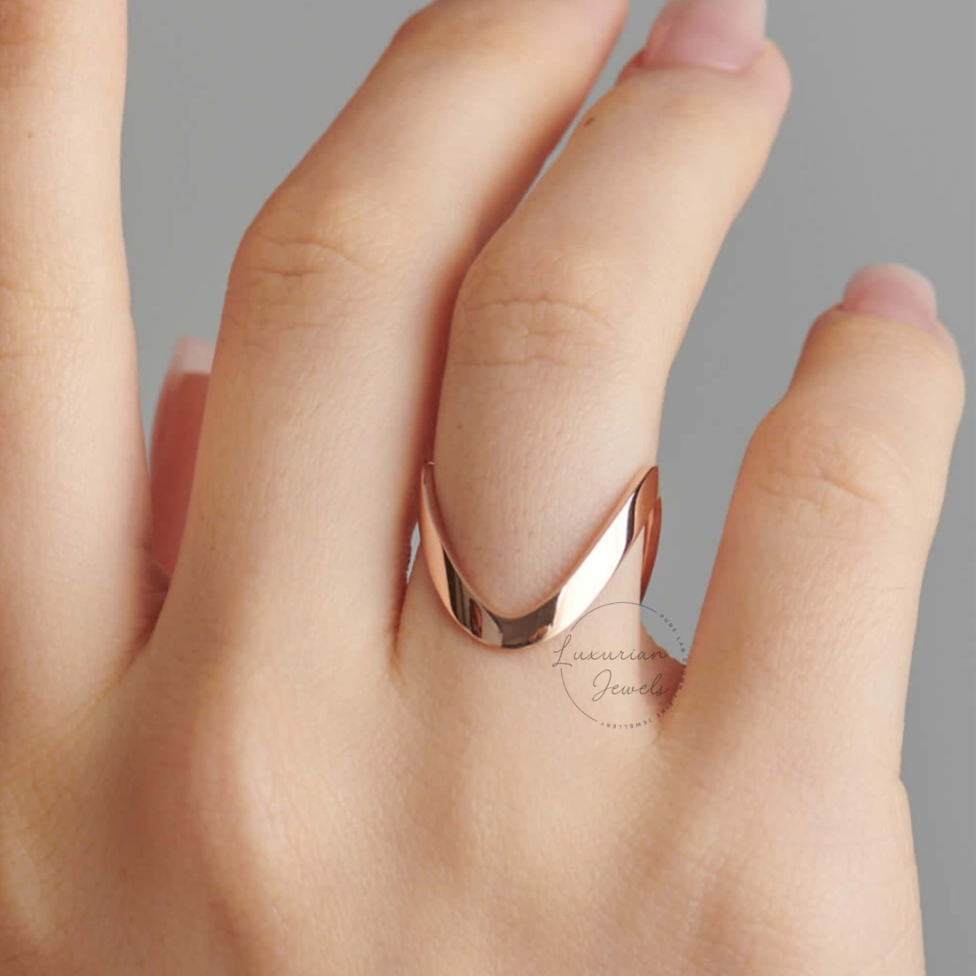 Gold Vanki Ring, Minimalist Ring