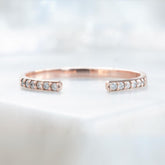 Grey Diamond Wedding Band