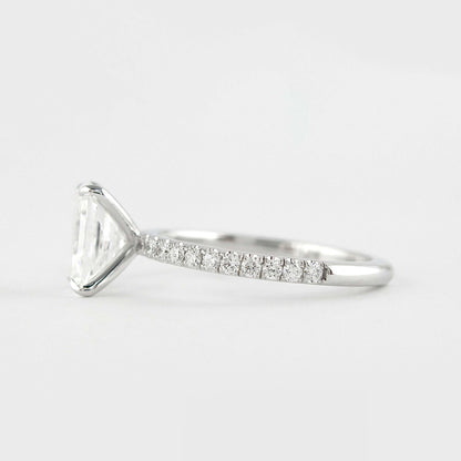 Half Pave Promise Ring for Her