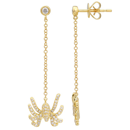 Halloween Spider Dangle and Drop Earrings