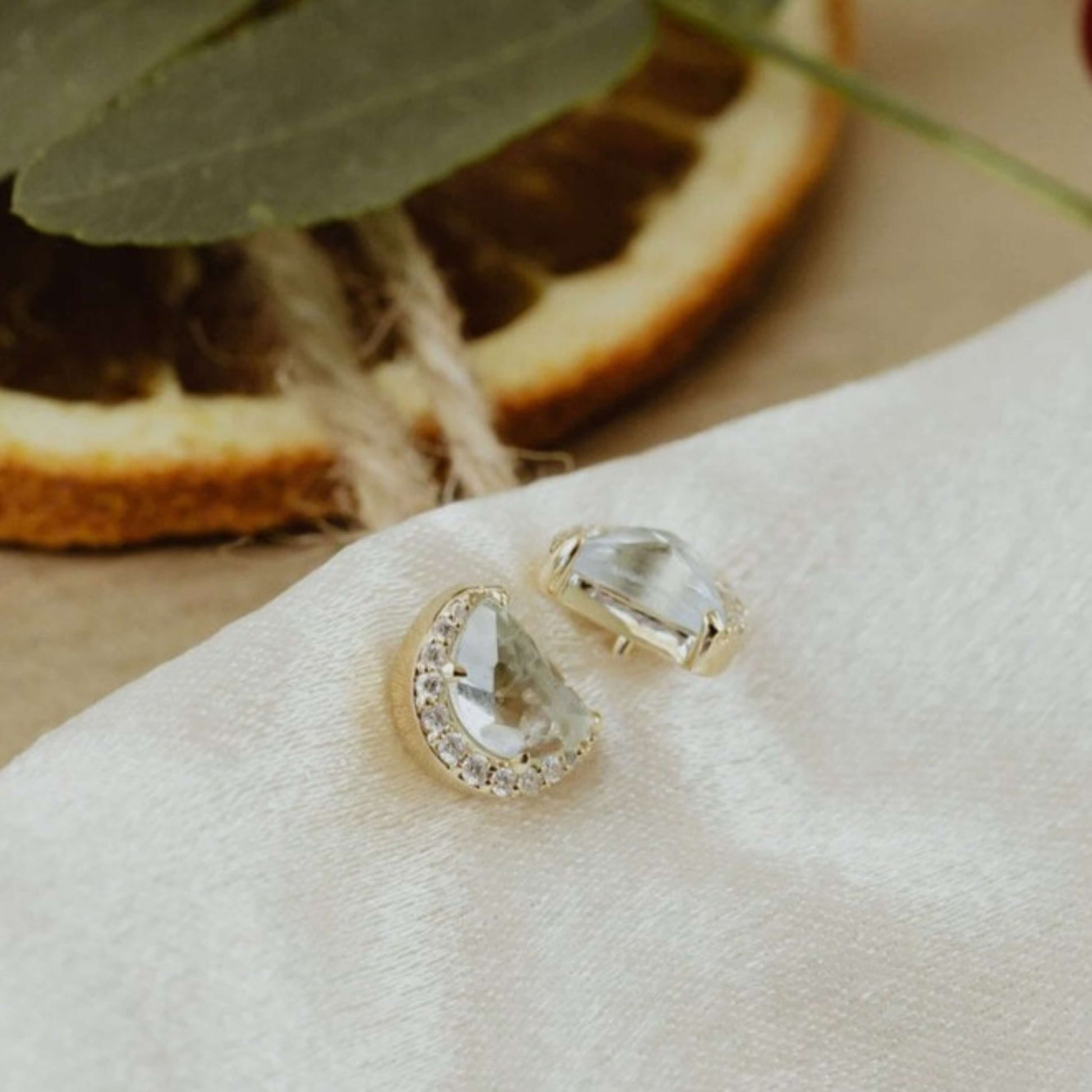 Halo Diamond Earrings, Wedding Jewelry