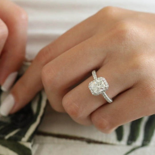 Halo Diamond Engagement Ring