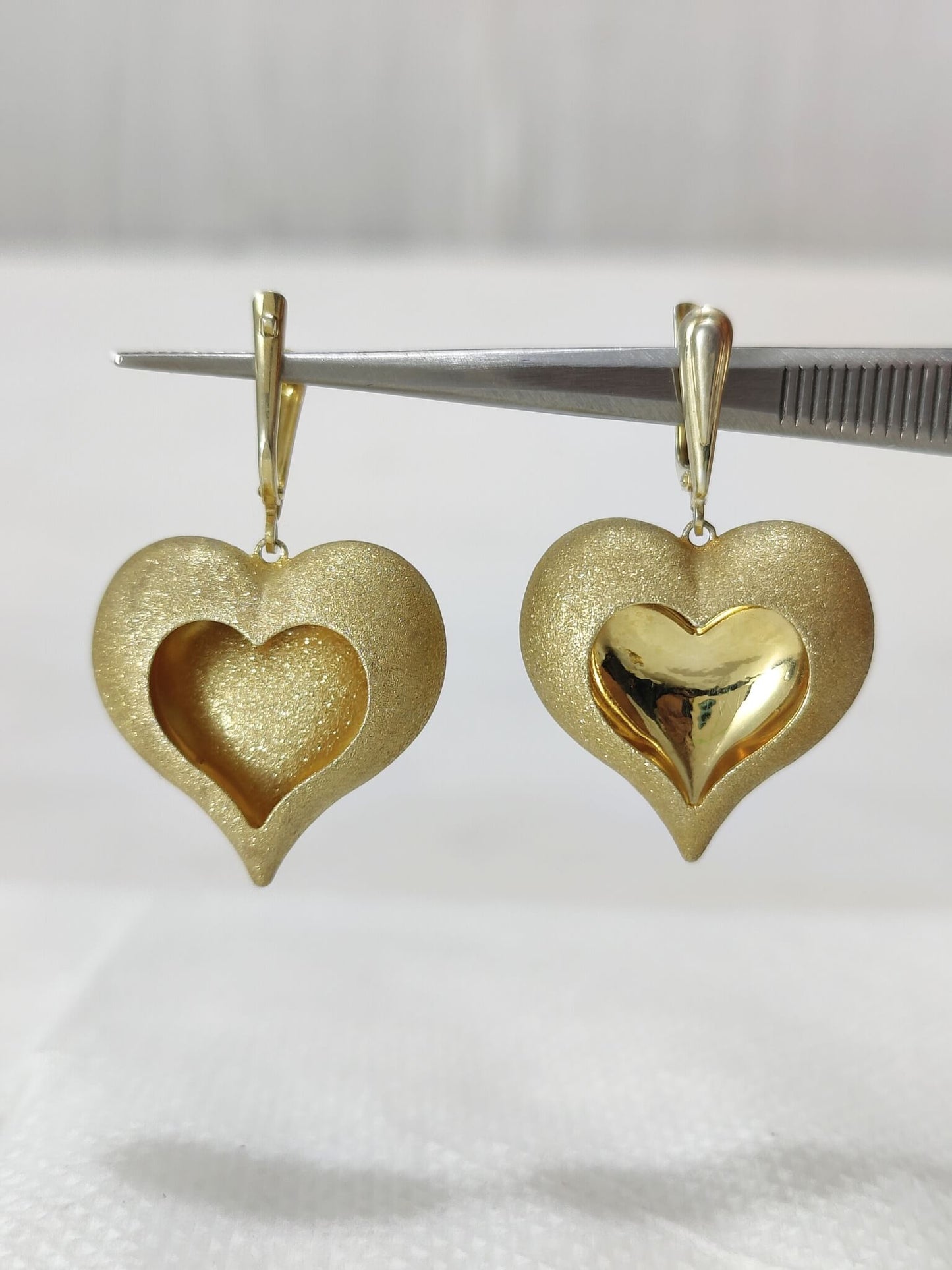 Heart Shaped Hoop Earrings For Wife