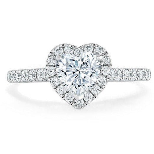 Heart Shaped Solitaire Accent Promise Ring