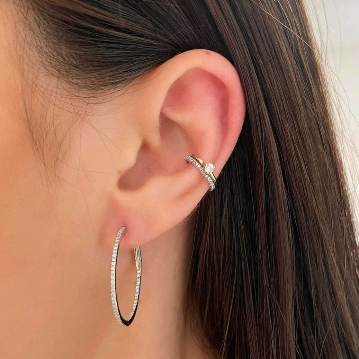 Inside Out Hoop Earrings 