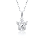 White Gold Newborn Baby Charm Pendant Necklace