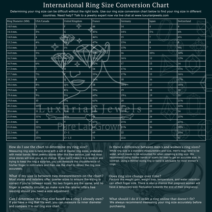 INTERNATIONAL RING SIZE CHART