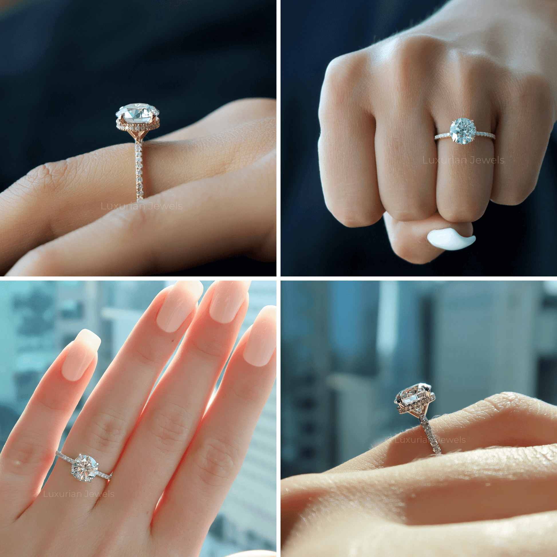  Round Cut Lab Grown Diamond Engagement Ring Round Cut Lab Grown Diamond Engagement Ring