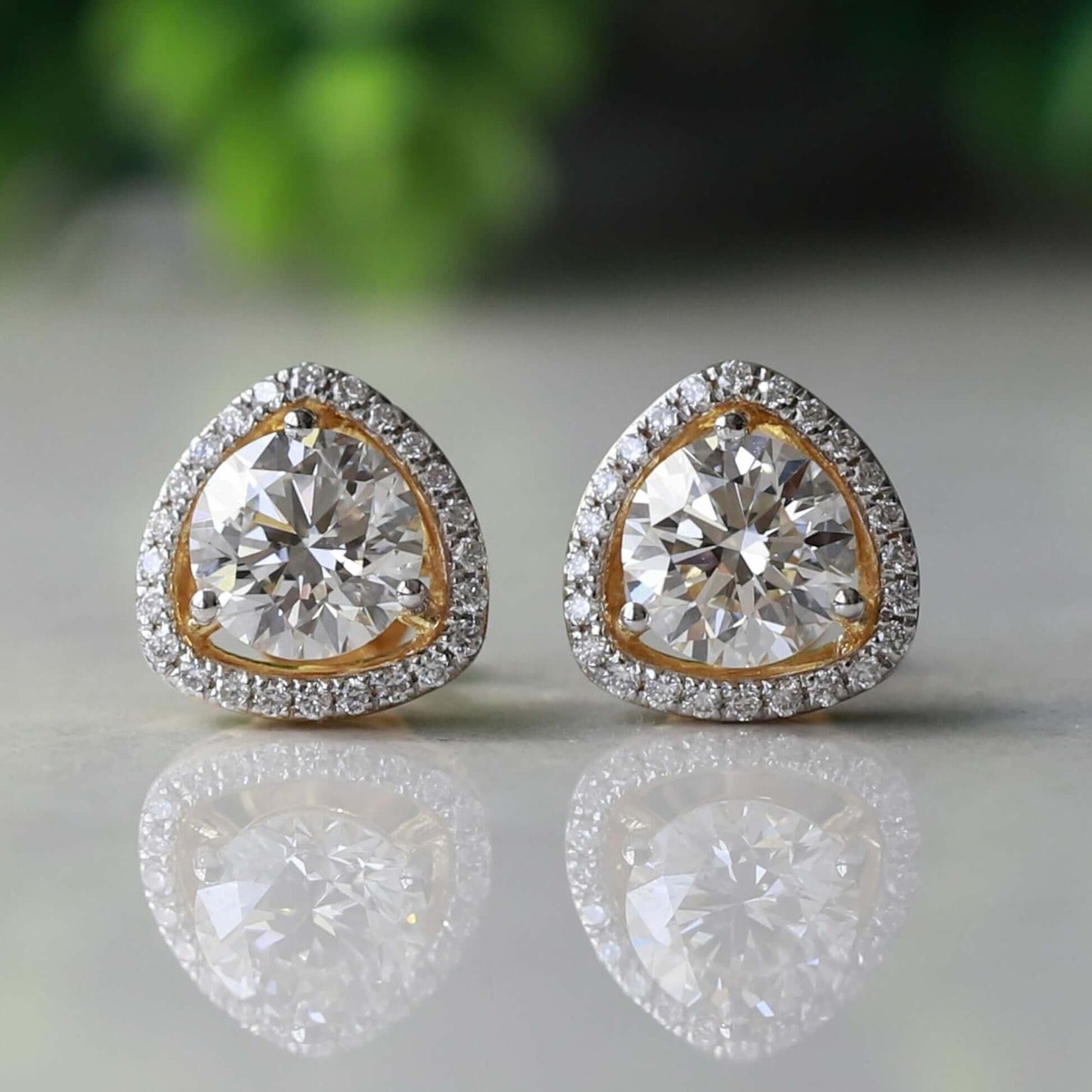 Lab Created Diamond Stud Earrings