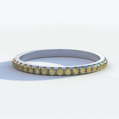 Lab Created Half Eternity Diamond Band