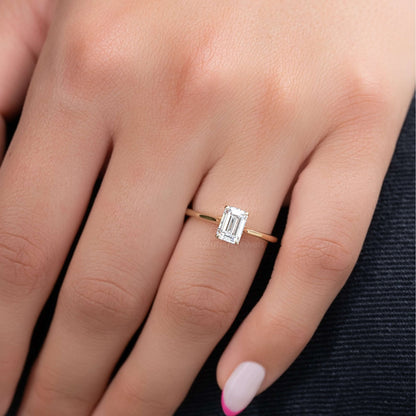 Lab Crete Diamond, Solitaire Ring