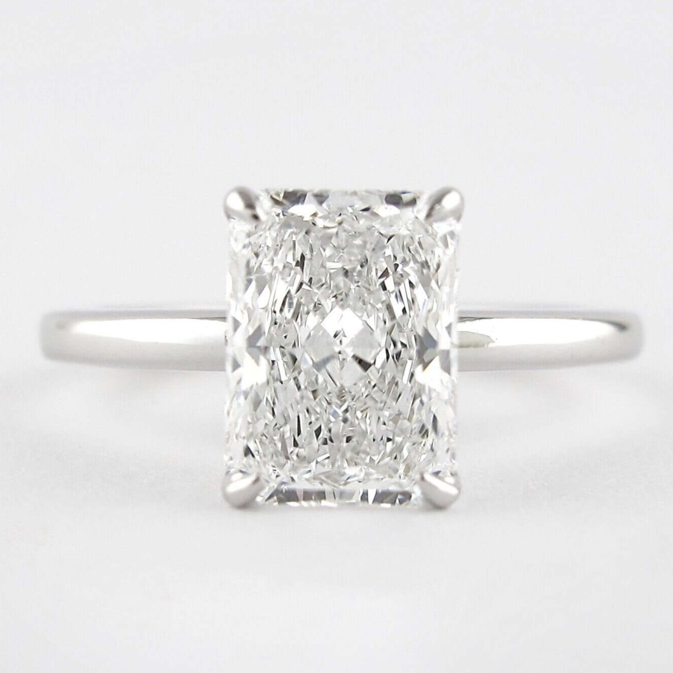 Lab Grown Classic Solitaire Anniversary Ring 