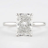 Lab Grown Classic Solitaire Anniversary Ring 