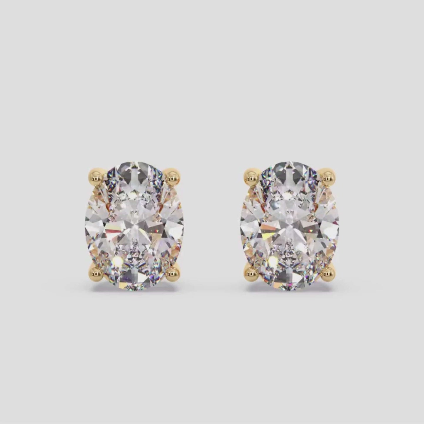 Lab Grown Diamond Stud Earrings In 18K