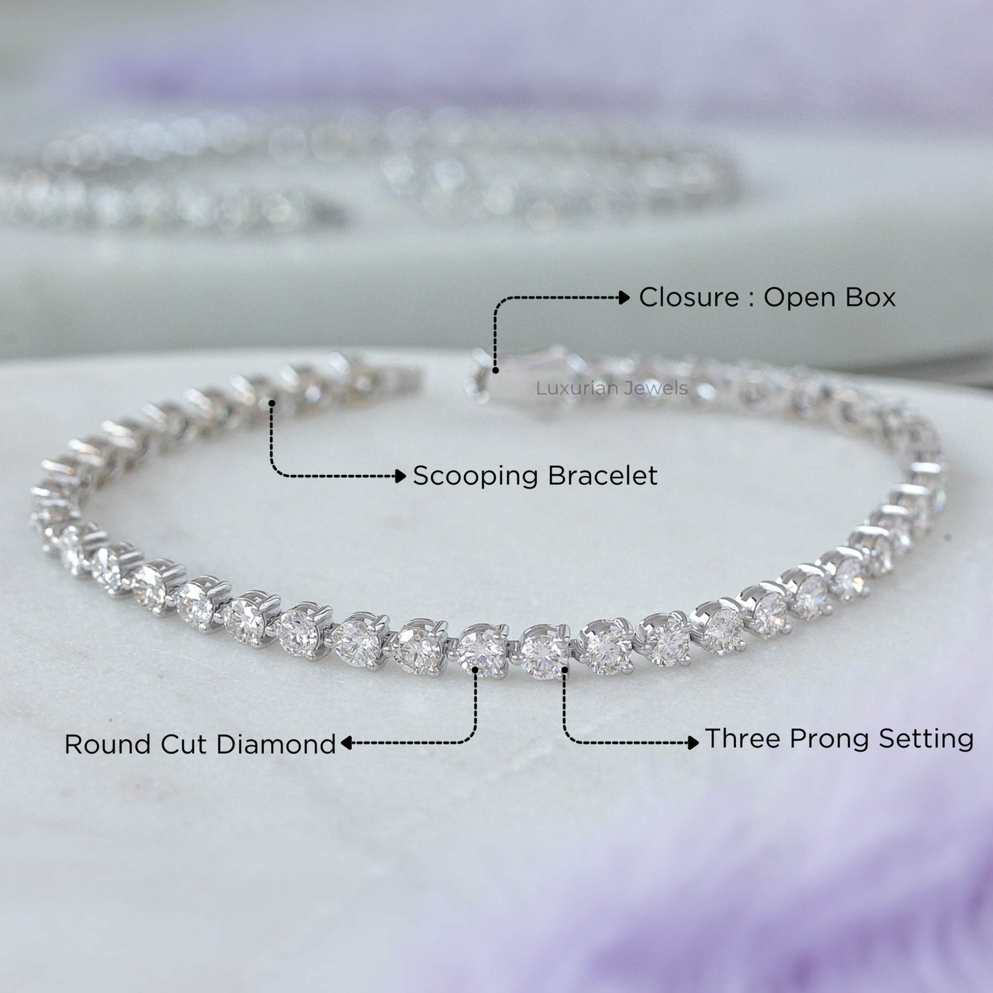 Lab Grown Diamond Tennis Bracelet