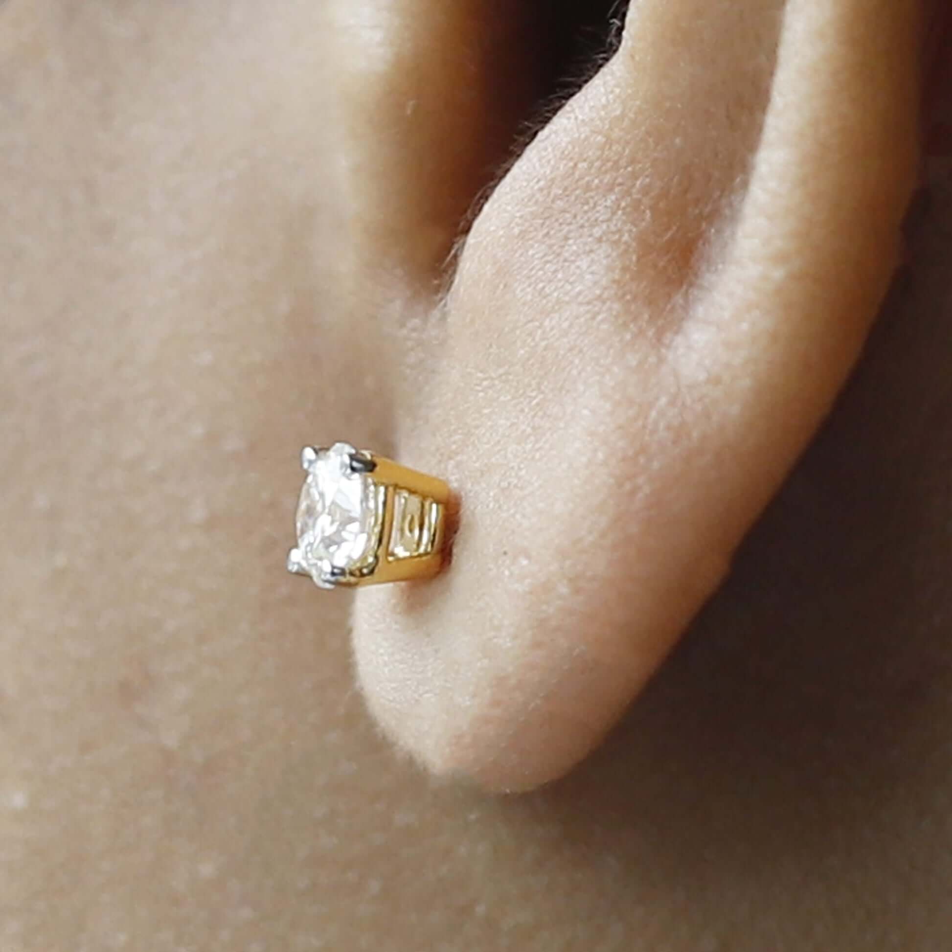 Lab Grown IGI Certified Diamond Earrings