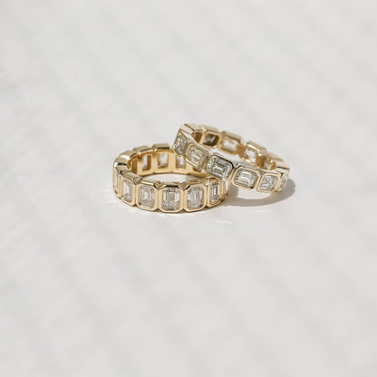 Lab Grown Wedding Ring-Full Eternity Stacking ban