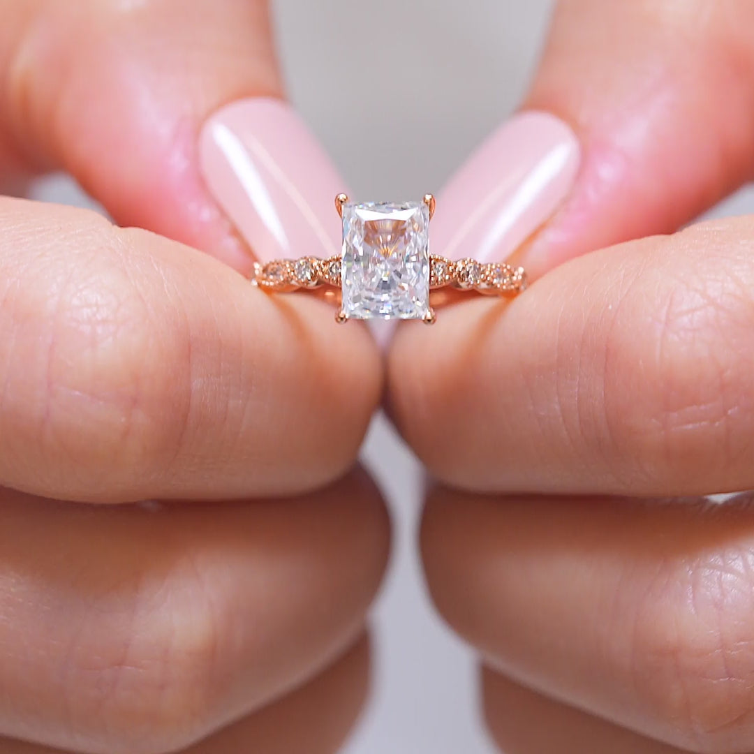 Man Made Diamond Proposal Ring