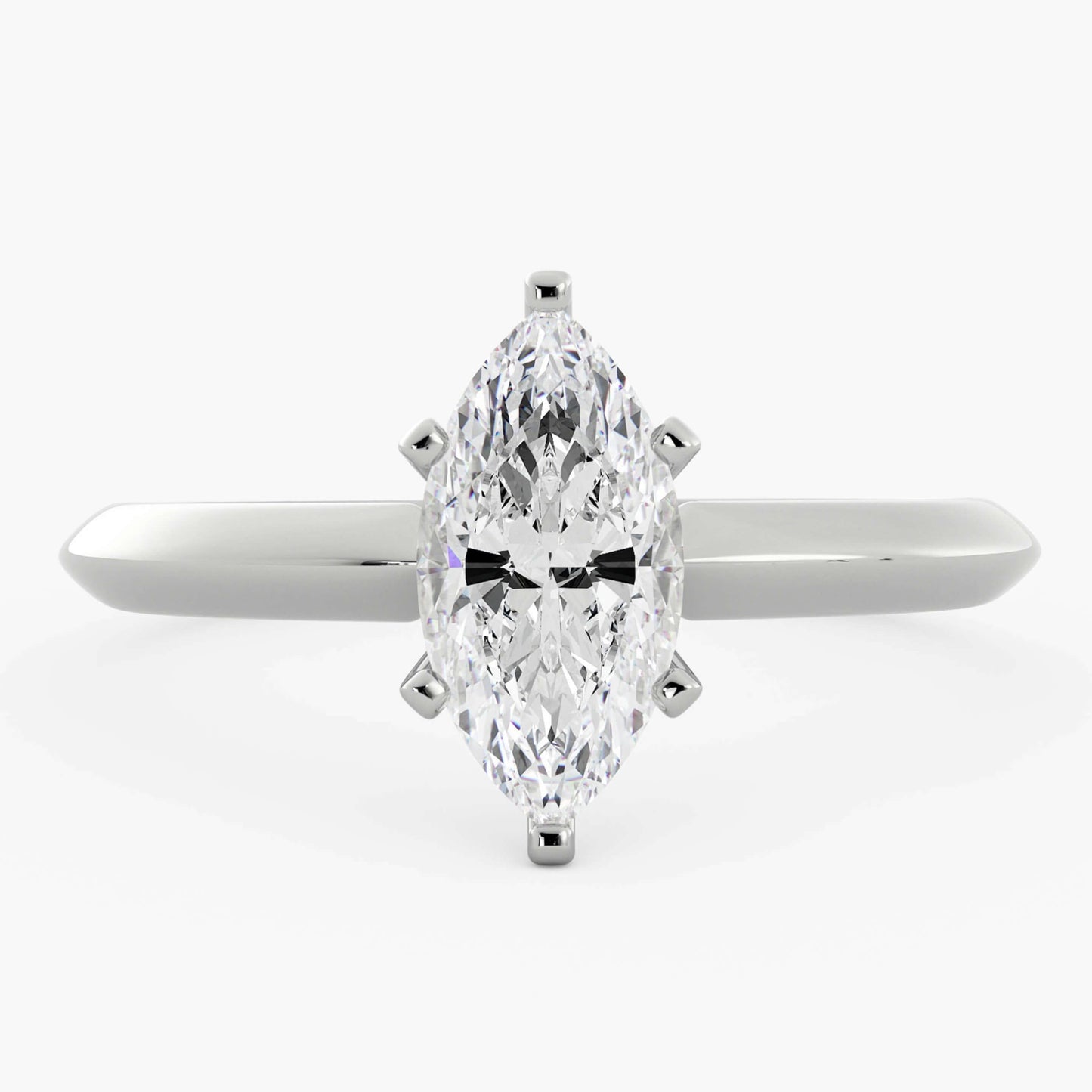 Marquise Cut Bridal Promise Ring