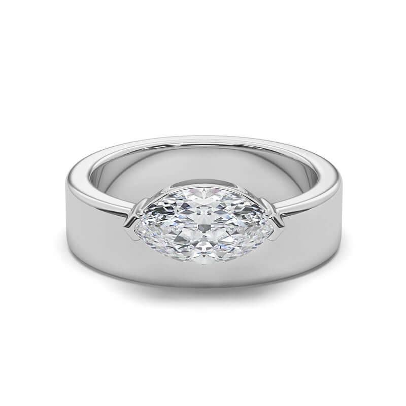 Marquise Cut Diamond Cigar Band